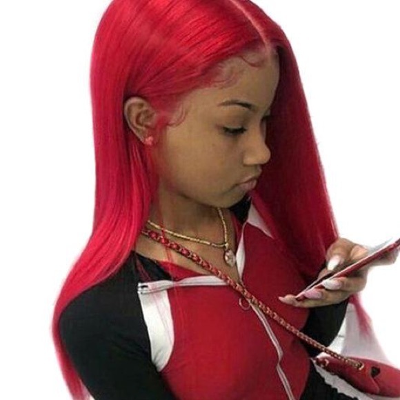 24” CHERRY 🍒 RED LACE FRONT WIG*NEW*